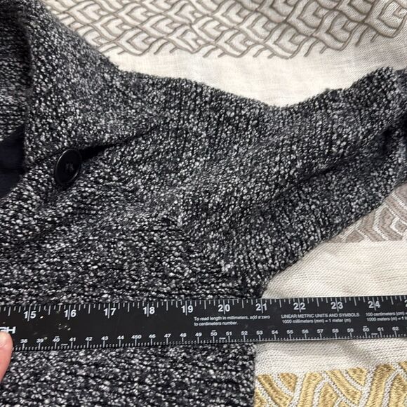 (W3) Free People Loose Fit Biker Jacket Wool Blend with Belt Loops Black, Sz S - Picture 8 of 10